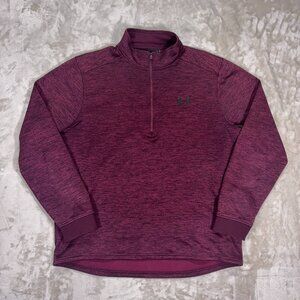Under Armour Men's Fleece 1/4 Zip Pullover Maroon - Size Large